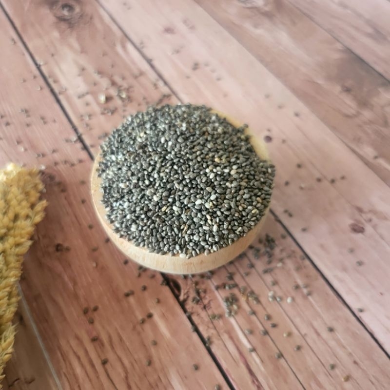 

chiaseed hitam 1kg natural organik / black chia seed impor premium quality