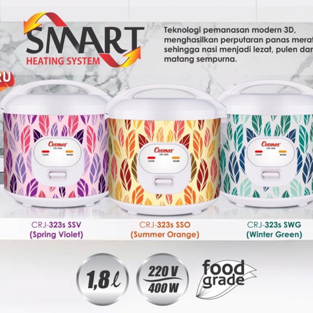 Cosmos Magic Com CRJ3301 3301 3301N CRJ3301N CRJ323 CRJ323S 323SSO CRJ3305 3305 Penanak Nasi Rice Co