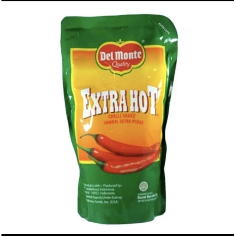 

[Kargo] Delmonte/Del Monte Saus Sambal Extra Hot Chilli Refill Pouch 10 x 1 kg/Dus/Karton