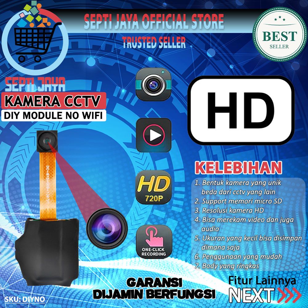 Diy Module Kamera Mini DV DVR Non Wifi Camera HD 1080P Webcam Camcorder Perekam Vidio Poto Ultra Sma