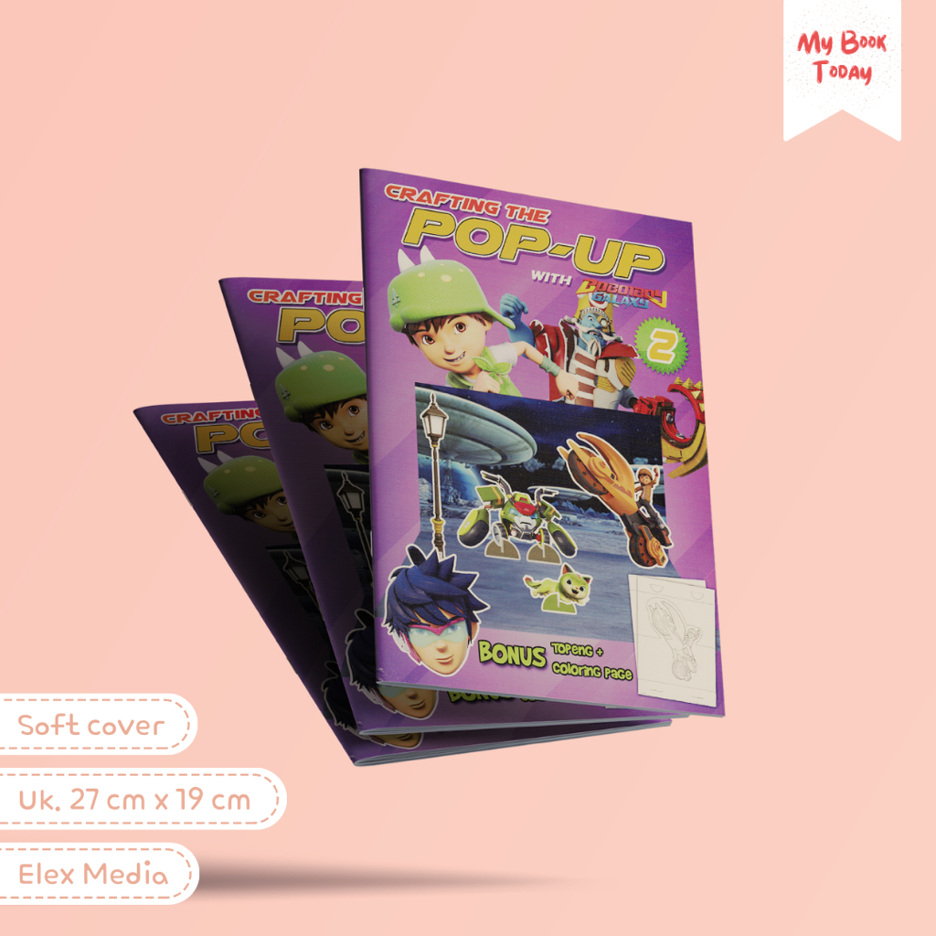 [My Book Today] Buku Anak Crafting the Pop-Up with Boboiboy Galaxy Vol. 2 (Bonus Topeng + Coloring P