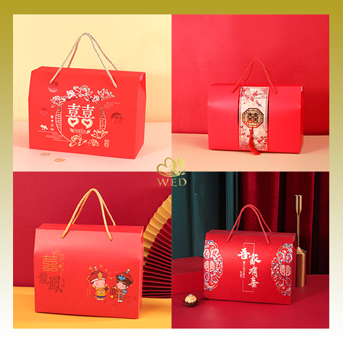 WED Paperbag Souvenir  Wedding Sangjit Shuang Xi /  Paperbag Souvenir Teapai Besar WED100