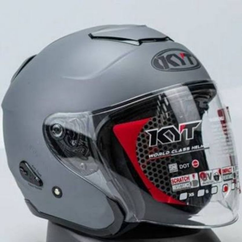Helm original KYT Kyoto Abu dof gorila matt grey