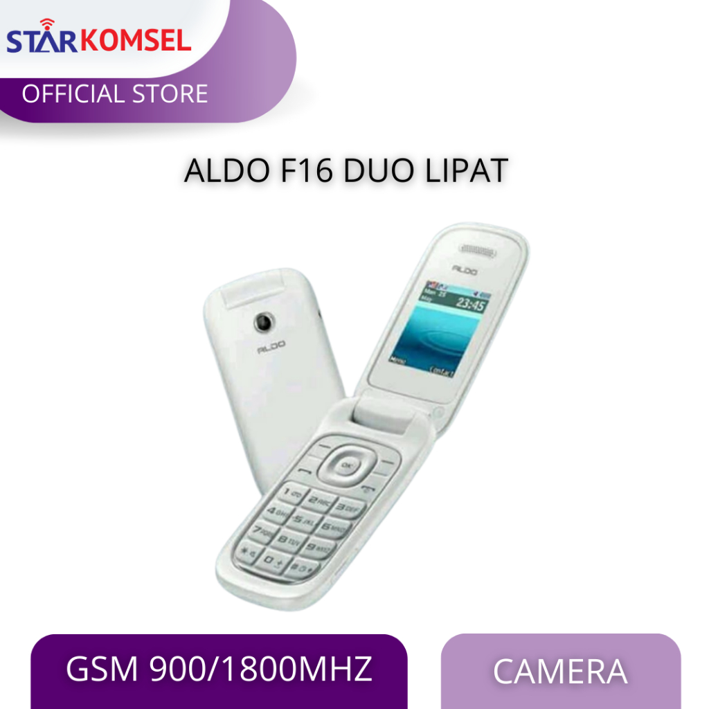 HP ALDO F16 DUO LIPAT Garansi Resmi