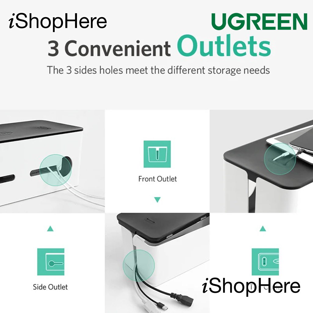 Kotak Organizer Kabel Charger Ugreen Cable Holder Management Box