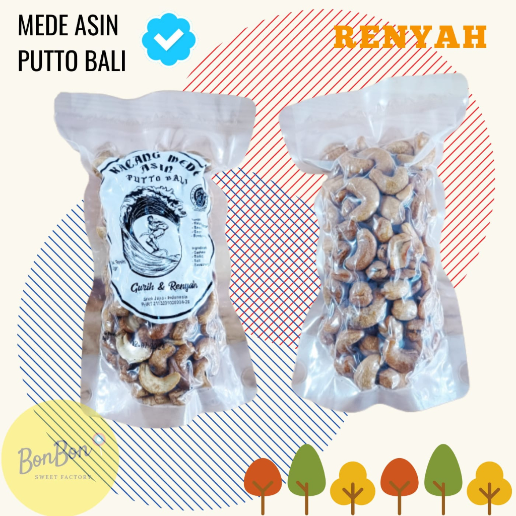 

Kacang Mede Putto Bali / Mete Asin Vakum / Bali Cashew Nut