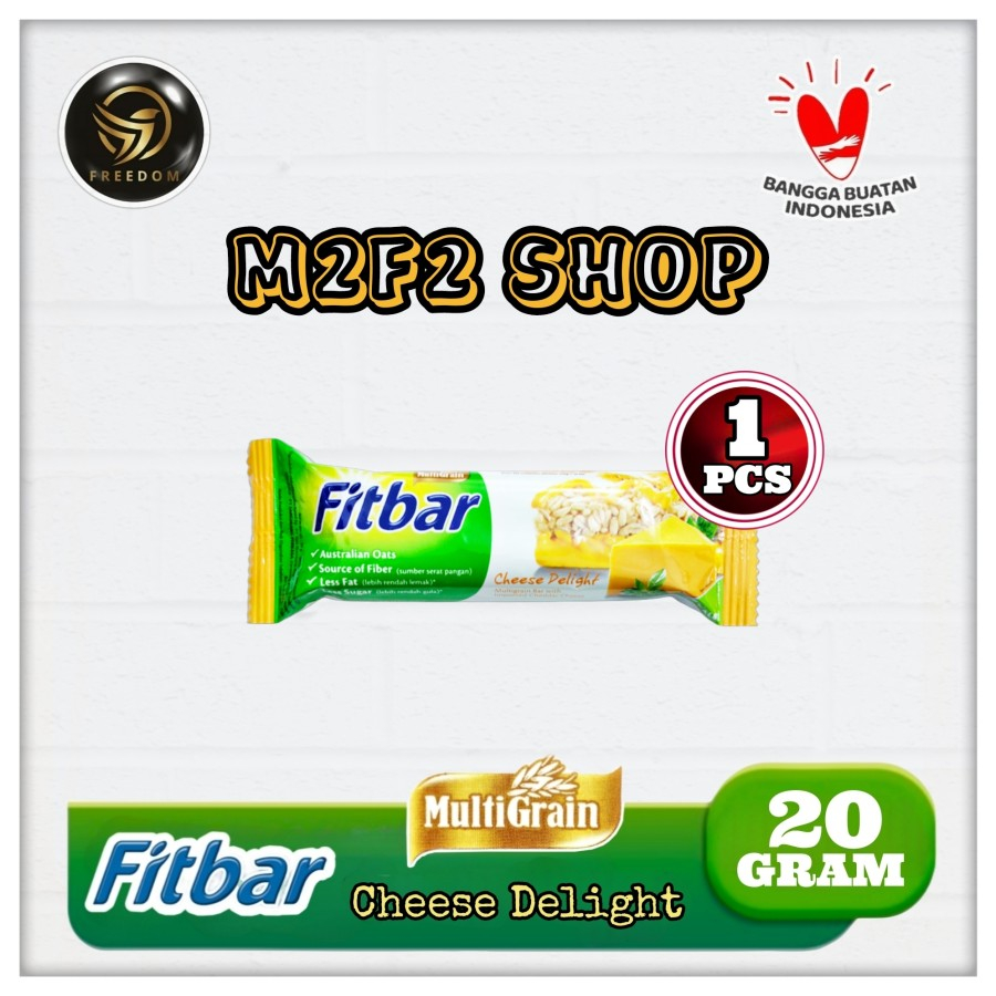 

Fitbar Multigrain Bar With Cheddar | Cheese Delight | Keju - 20 gr (Kemasan Satuan)