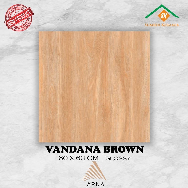 Granite lantai 60x60 Vandana brown / Arna / Glazed Polished