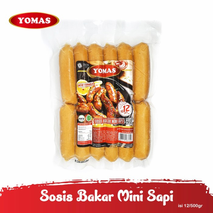 

Yomas Sosis Bakar Sapi Original Mini isi 12 500GR