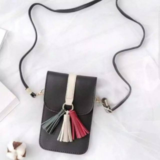 TMPKU Tas Hp Tas Selempang Wanita Rumbai Sling Bag Serut