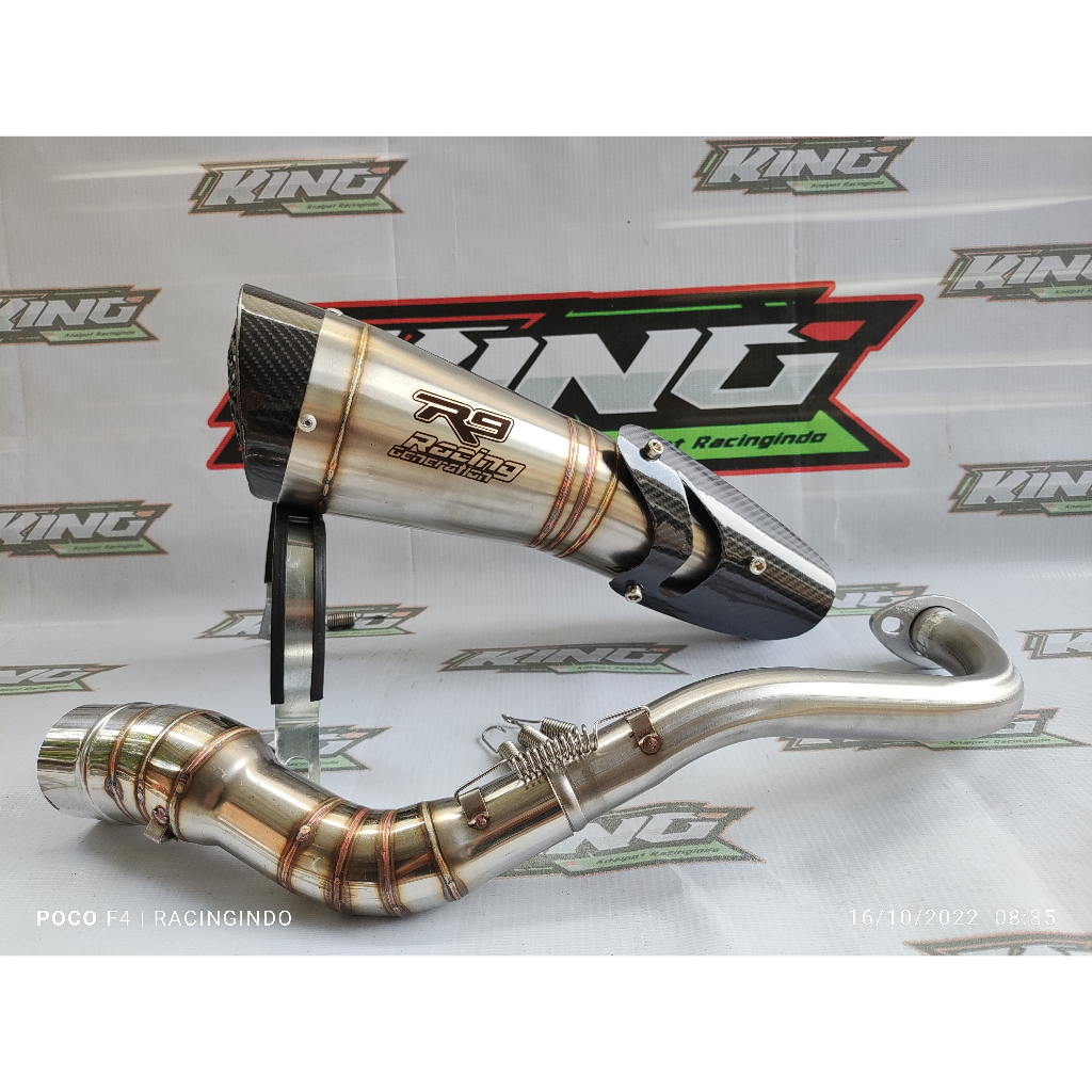 knalpot r9 h2 ss aerox lama/new nmax lama/new adv 150 160 pcx 150 pcx 160 vario beat dll