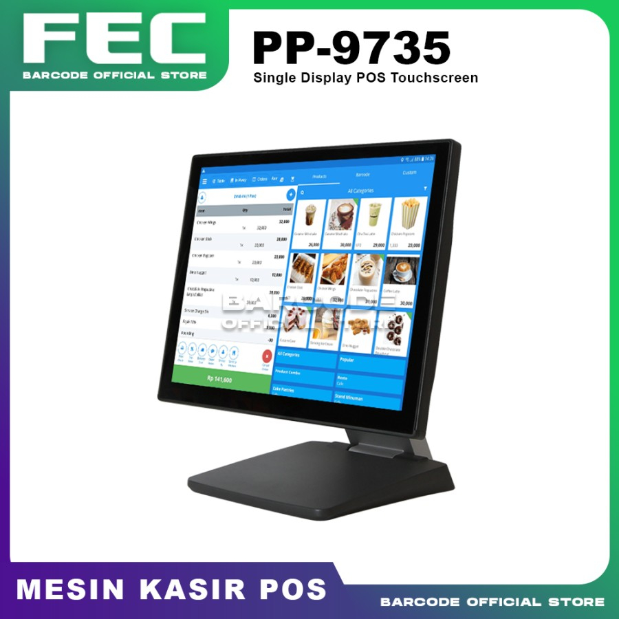 All in One POS FEC PP9735 Mesin Kasir Resto Cafe Retail