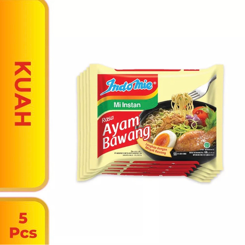 

MIE INSTAN KUAH INDOMIE AYAM BAWANG 5pcs