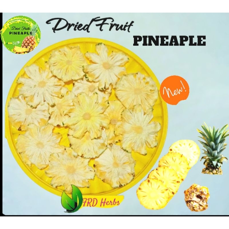 

Dried Pineapple/Nanas Kering 250gram.Bonus Lemon kering