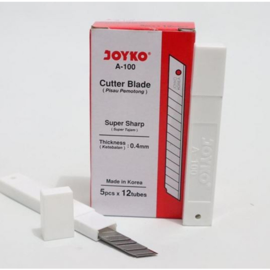

Isi Cutter Kecil A100 Joyko Refill Isian Pisau Mini Blade Razor Knife Kecil Besi Tajam Pengkikis Pemotong Kertas Kain Gabus Peralatan Karya Seni Prakarya Anak Sekolah Kerajinan Tangan Sharp Serbaguna Murah Kualitas Terbaik Termurah Grosir Prakarya Malang