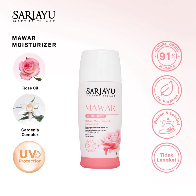 SARIAYU Moisturizer MAWAR &amp; JERUK Pelembab