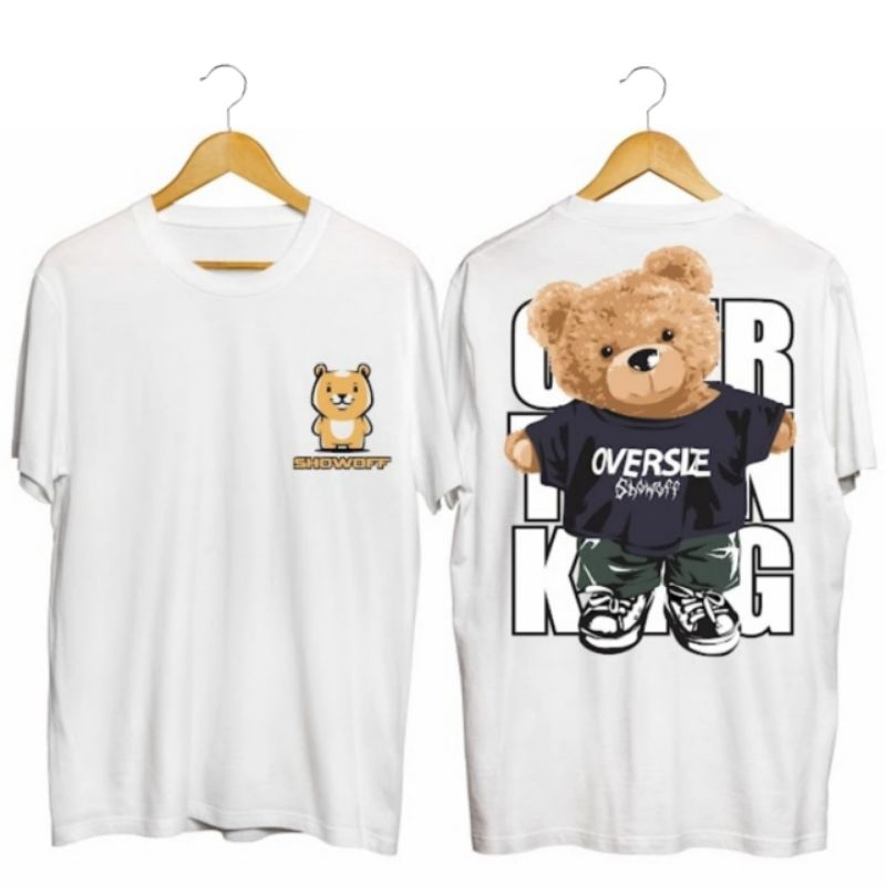 KAOS BAJU DISTRO TEDDYBEAR TERBARU/KAOS BAJU DISTRO PRIA WANITA POLOS/KAOS PRIA WANITA KEREN TERBARU