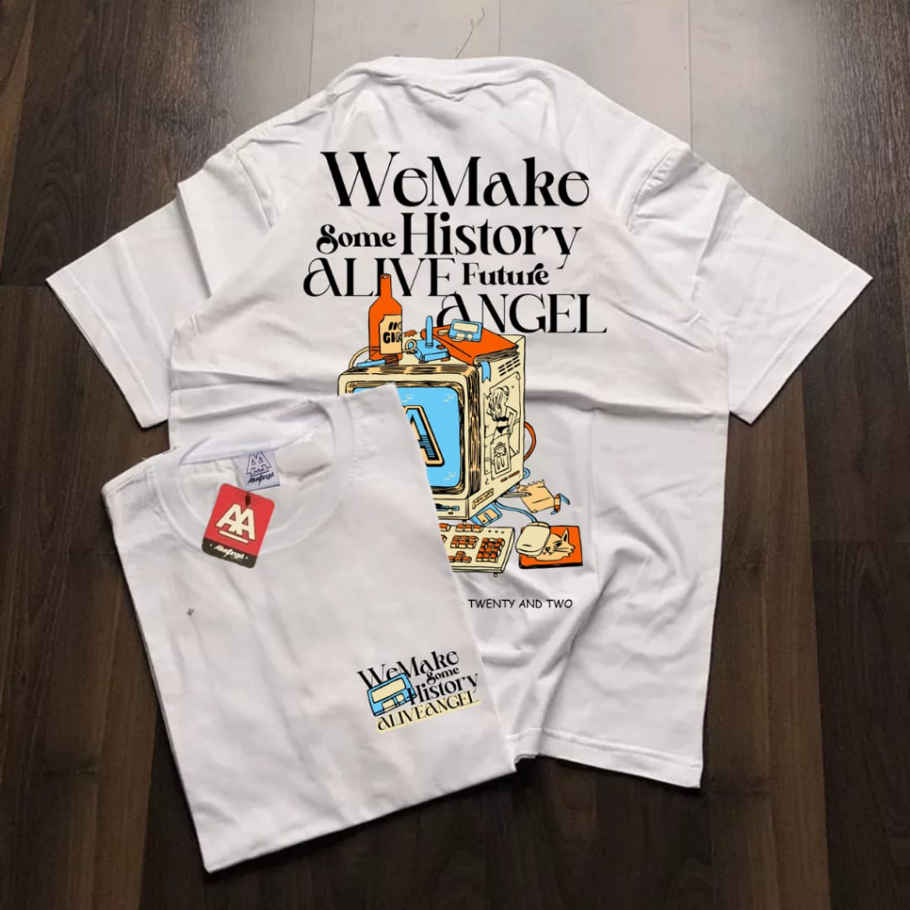 DISTRO / T-SHIRT CLASSIC / KAOS MTV VINTAGE / STREETWEAR / KAOS WHITE ORIGINAL / BAJU DISTRO PRIA / 