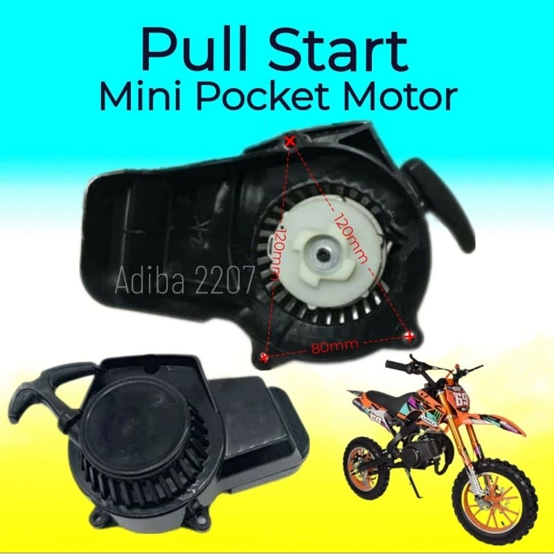 Pullstar tarikan engkol selahan stater motor mini trail GP 50cc