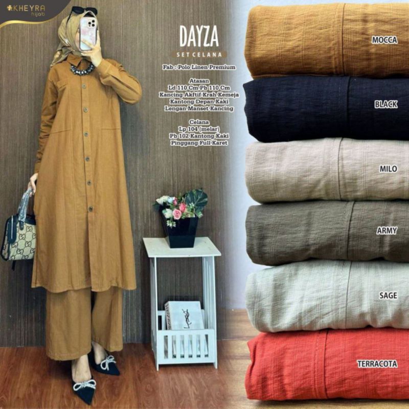 Dayza set Celana dan Tunik ori kheyra