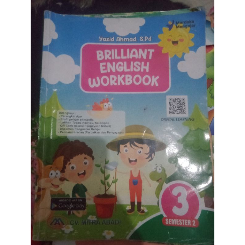 buku bekas brilliant english workbook kelas 3 smster 2