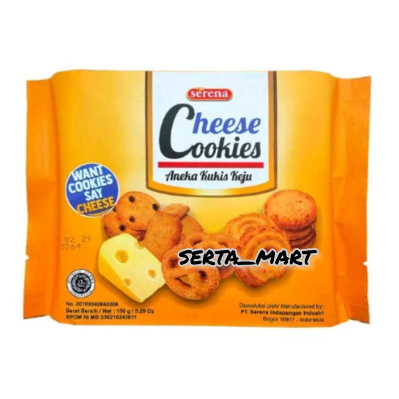 

Serena Cheese Cookies 150gr - Biskuit Kukis Keju