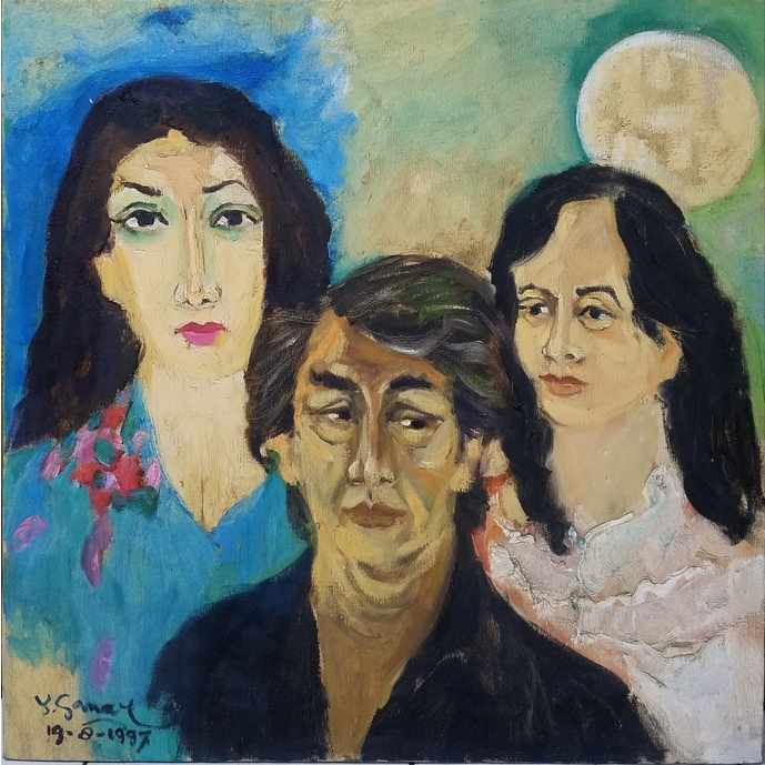 Lukisan Maestro Tatang Ganar Potret Diri 1997 Bersertifikat