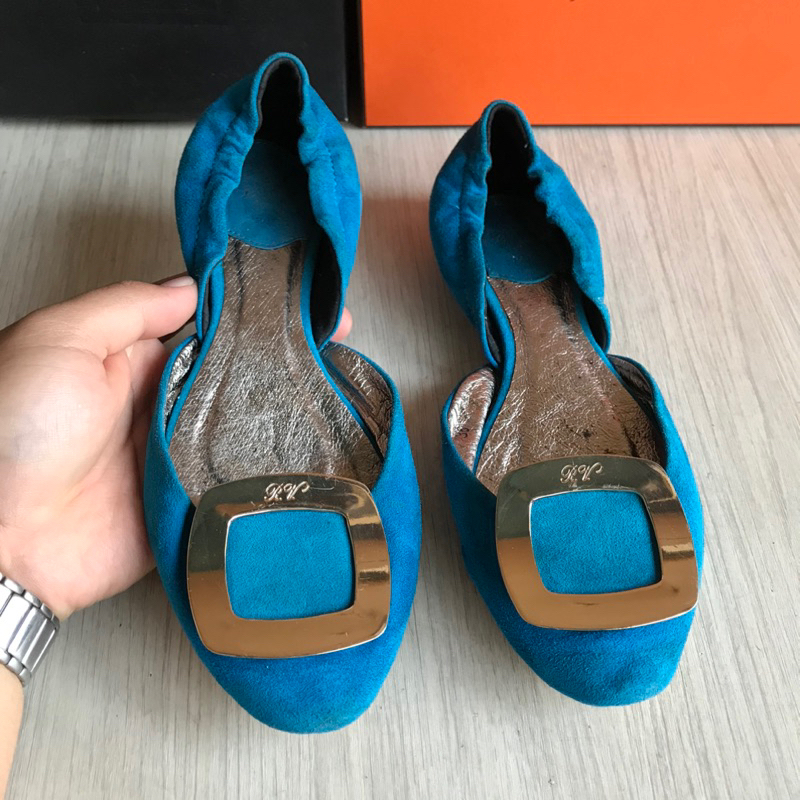 Roger Vivier Flat blue shoes size 36 (22,5cm)