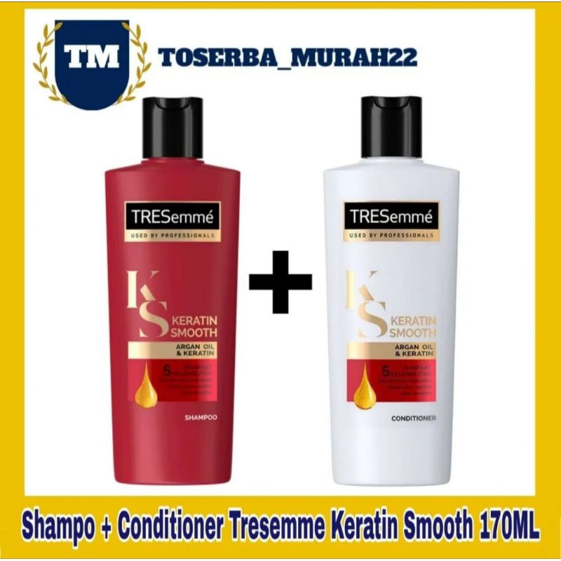 TRESEMME - Shampoo Dan Conditioner Tresemme Keratin Smooth 170ml