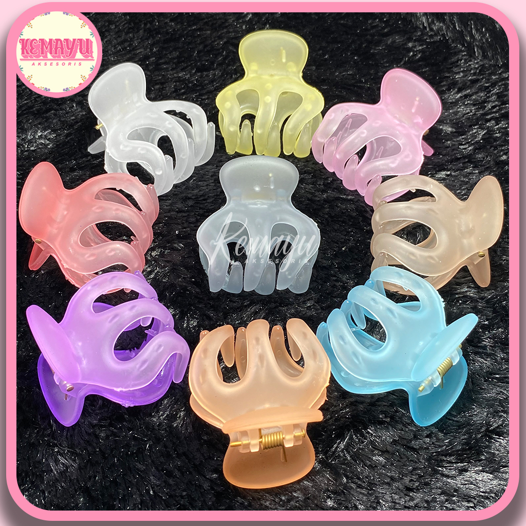 JEPIT JEDAI RAMBUT WARNA DOFF BENING 5CM CAKAR 5 REMAJA DAN DEWASA