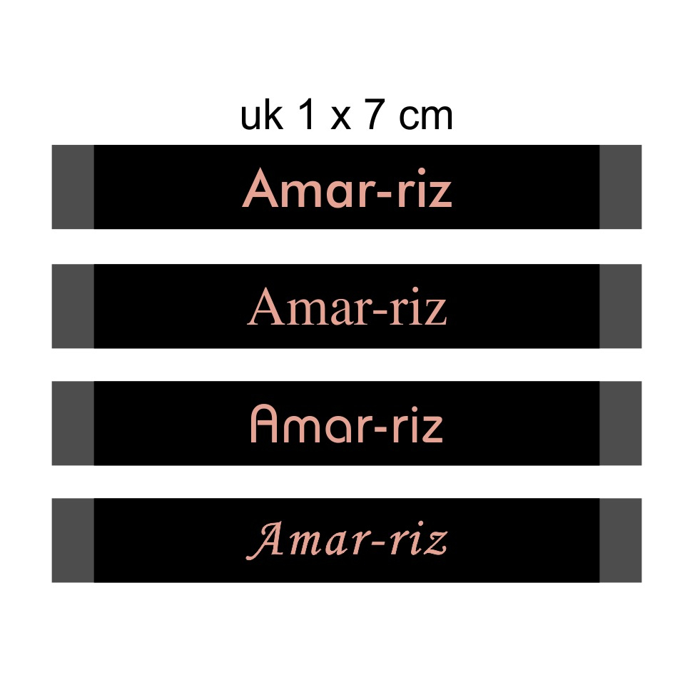 

Label woven AMAR RIZ