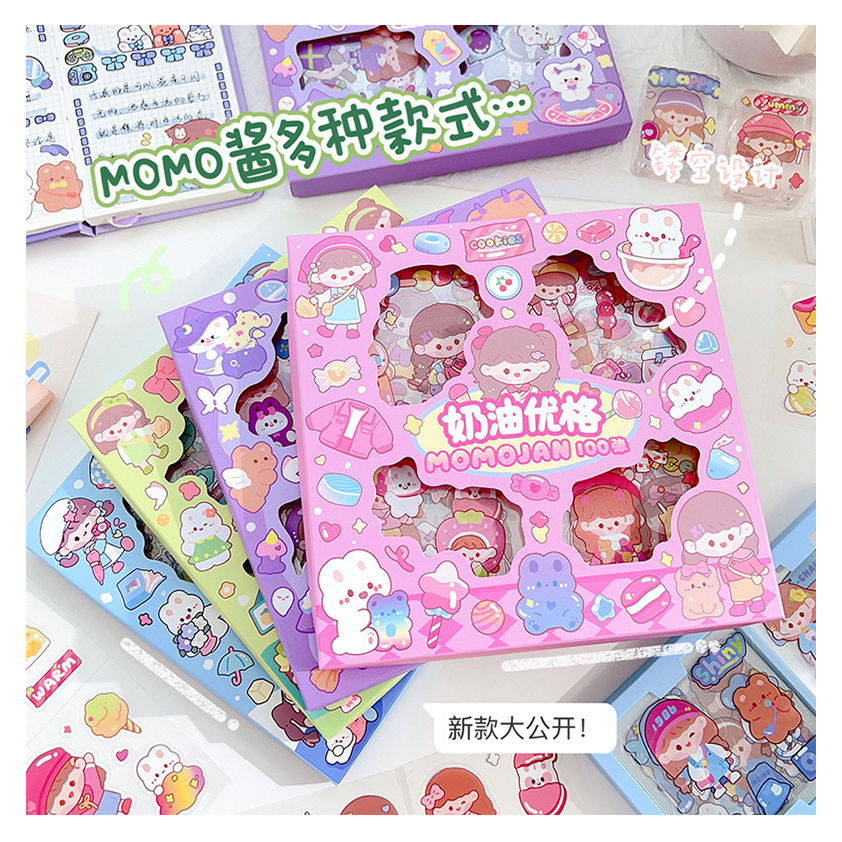 

MOMOJAN Stiker Box Momo 1box isi 100 Lembar MOMO001