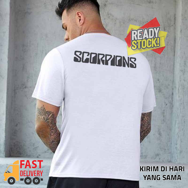 Scorpions Tshirt Casual 100% Cotton