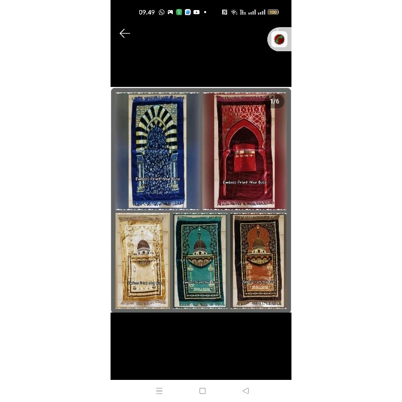 Sajadah Arbain Embos
