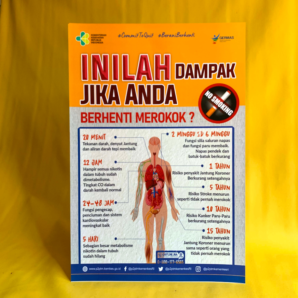 

Poster Dilarang Merokok | Poster Dampak Jika Berhenti Merokok | Poster Akibat Berhenti Merokok | Hidup Sehat Tanpa Rokok | Stop Merokok | Poster Rokok | Poster Kemenkes | Poster Germas