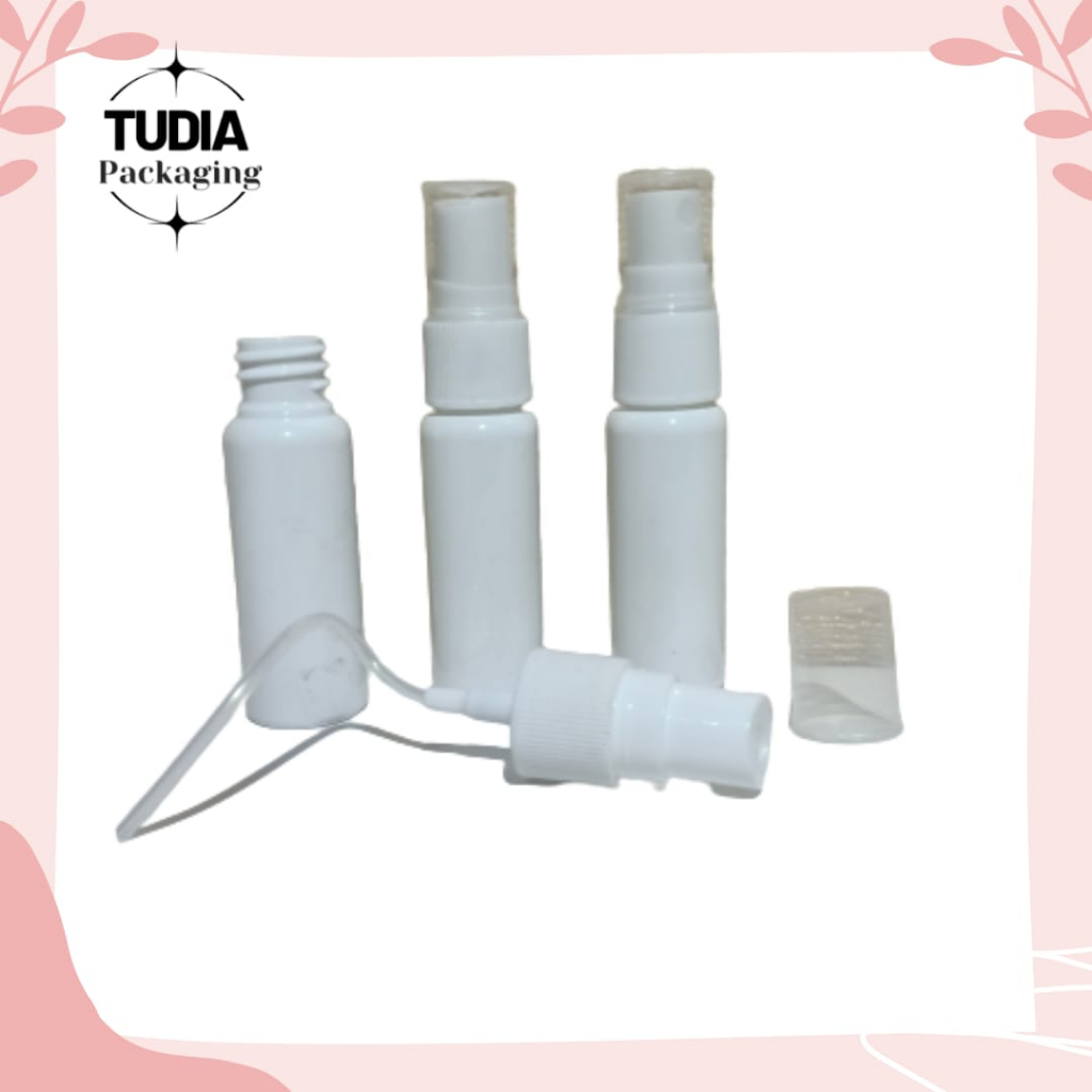 BOTOL SPRAY 20ML PUTIH / BOTOL KOSONG / BOTOL SABUN 20 ML