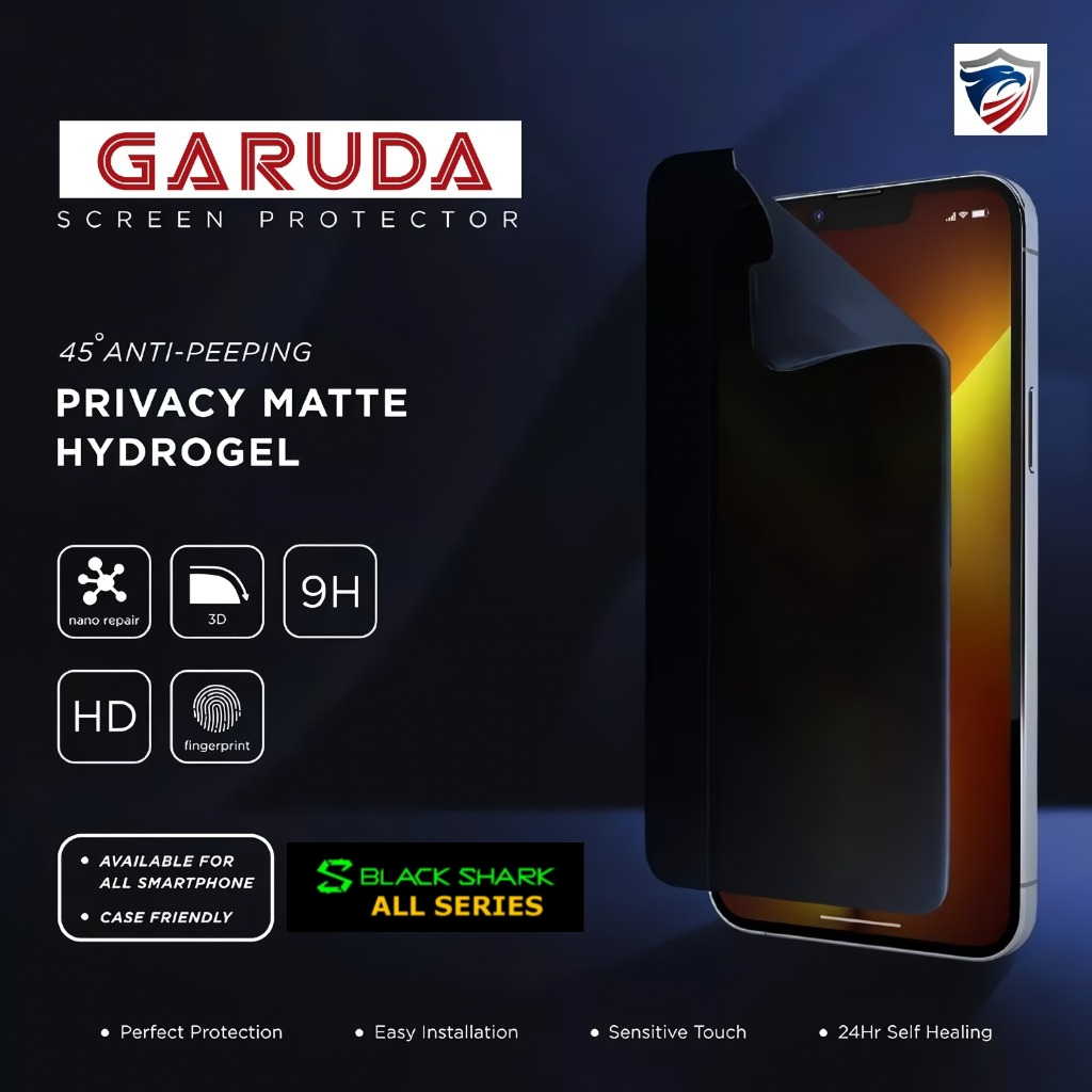 Anti Gores Hydrogel ANTI SPY XIAOMI BLACK SHARK ALL SERIES Xiaomi Black Shark |Black shark Helo|Blac