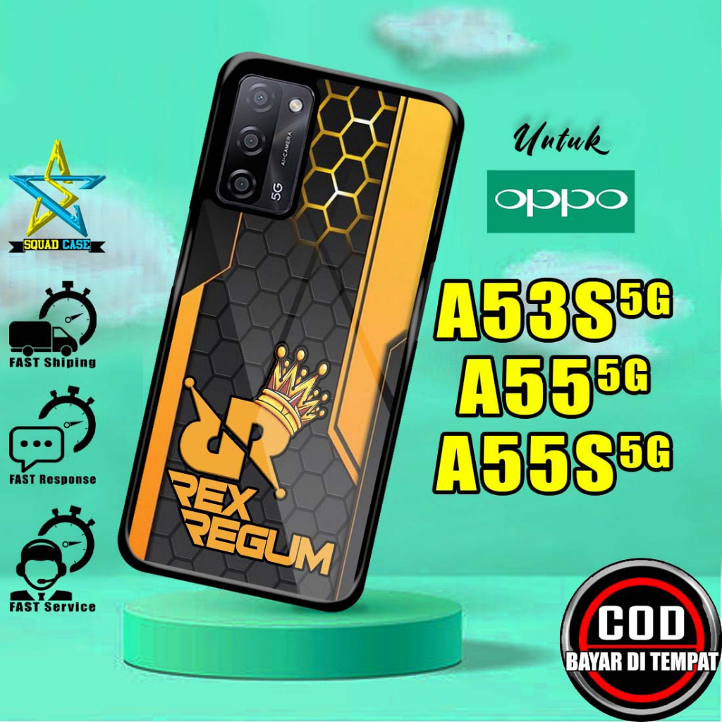 Case Oppo A53S 5G A55 5G A55S 5G Casing terbaru Squad Case motif [RRQ] Case hp Case hanphone Case te