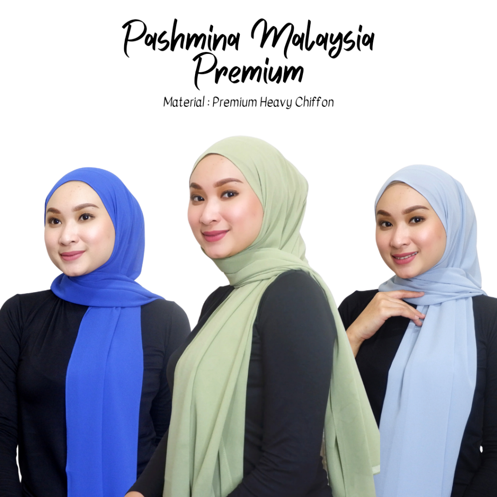 HIJAB - Pashmina Inner ,Pashmina Inner 2 in 1,Pashmina 2 Look,Pashmina Inner 2in1 Heavy Chiffon