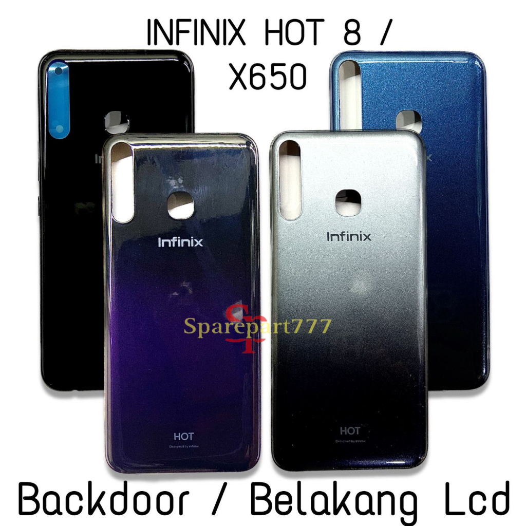 Backdoor Tutup Belakang Casing Handphone infinix hot 8 / x650 INFINIX HOT 8 / X650  - Back