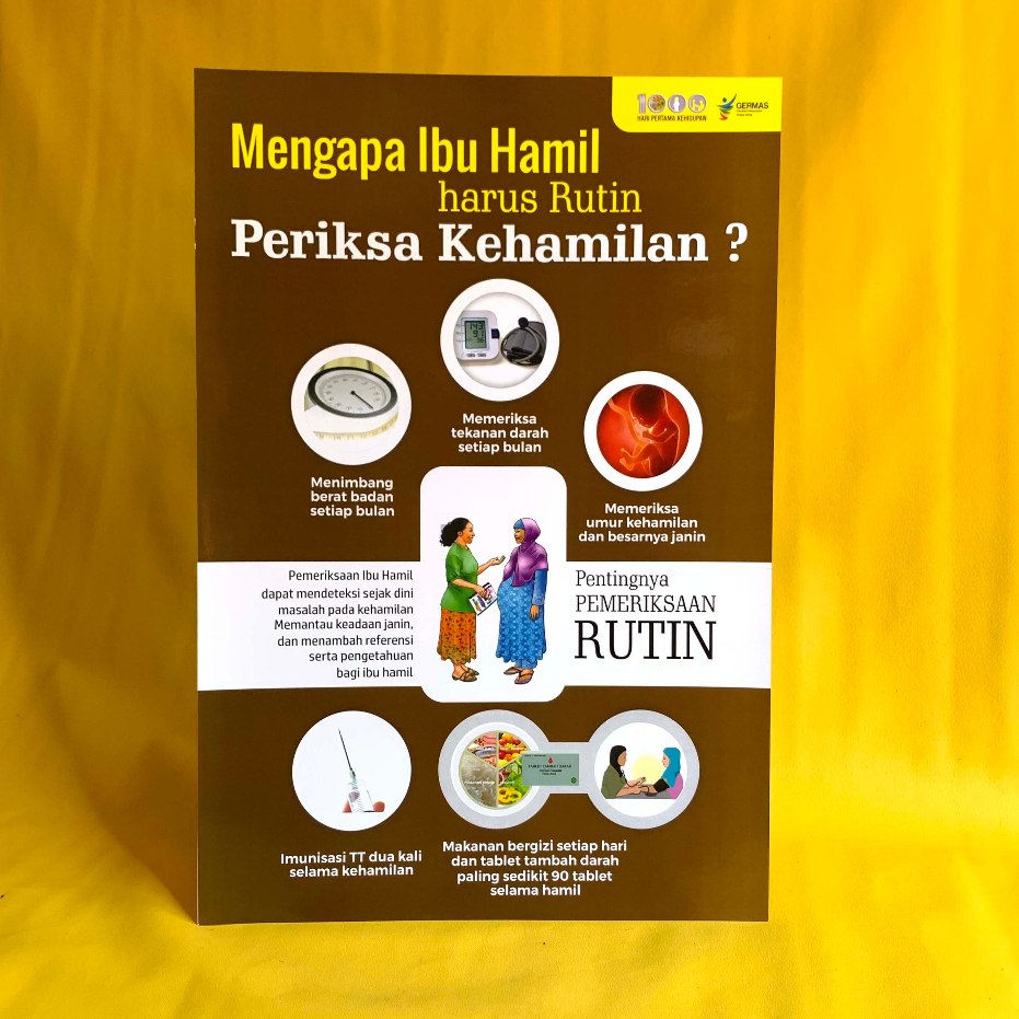 Poster Kebidanan | Poster Pentingnya Pemeriksaan Rutin Ibu Hamil | Poster Kehamilan