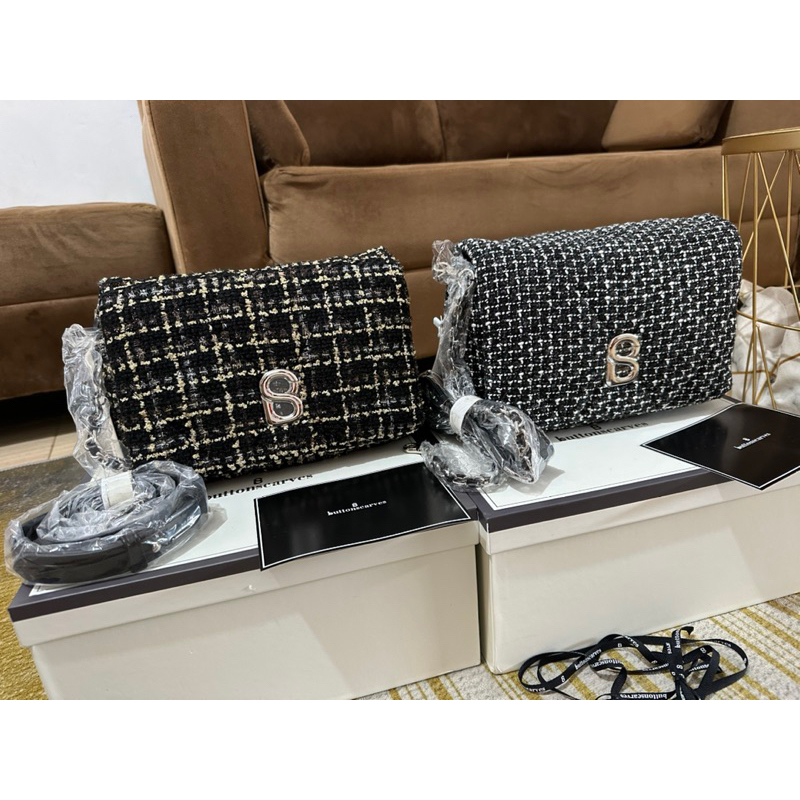 Tweed Zoey Bag Buttonscarves