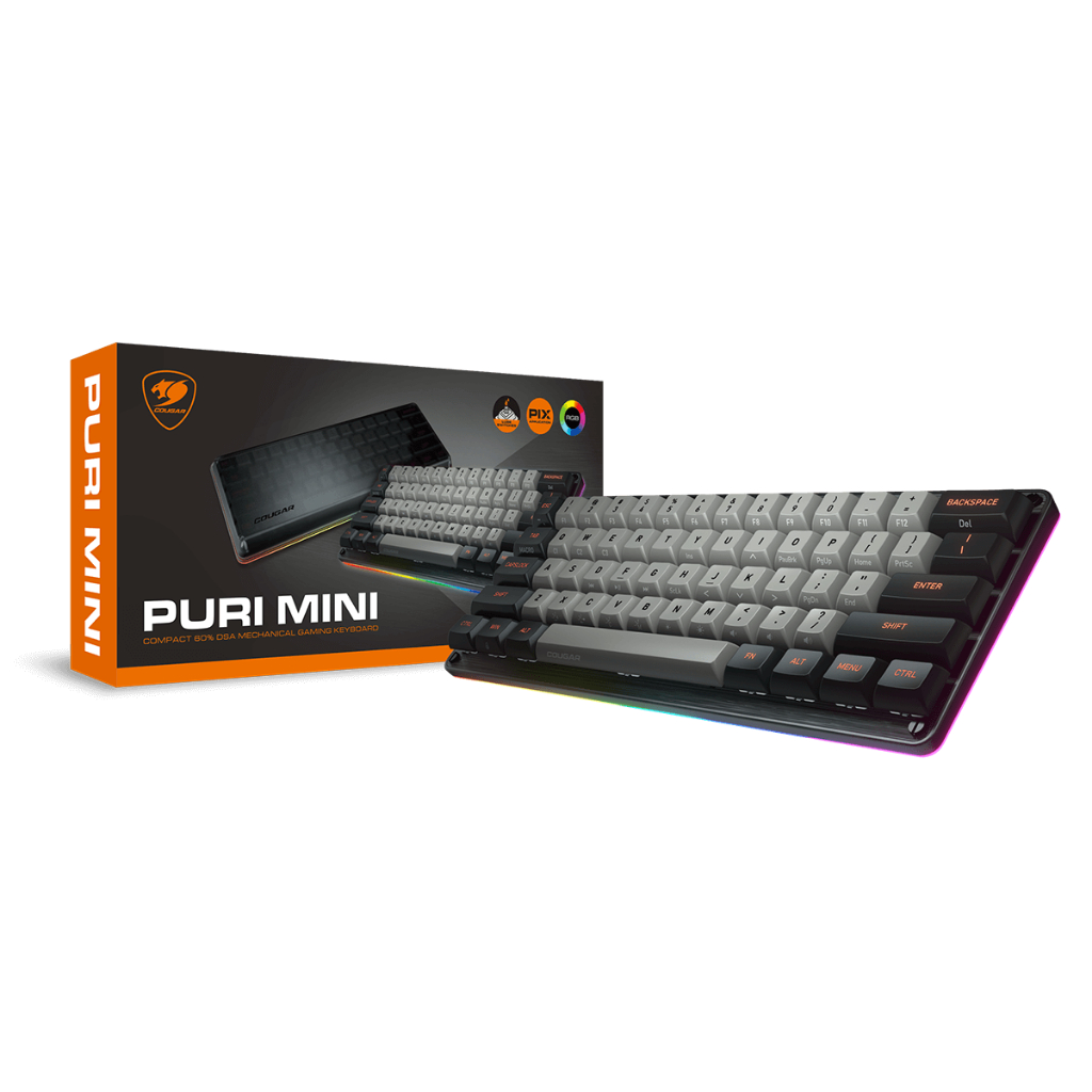 Cougar PURI MINI - Keyboard Gaming Mekanis 60% Compact RGB