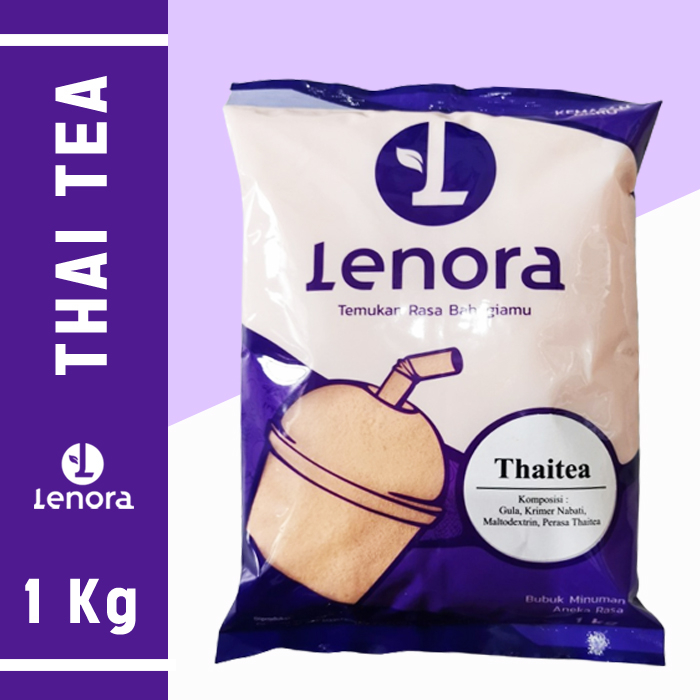 

LENORA Bubuk Minuman Thai Tea / Powder Drink Rasa ThaiTea kemasan 1kg