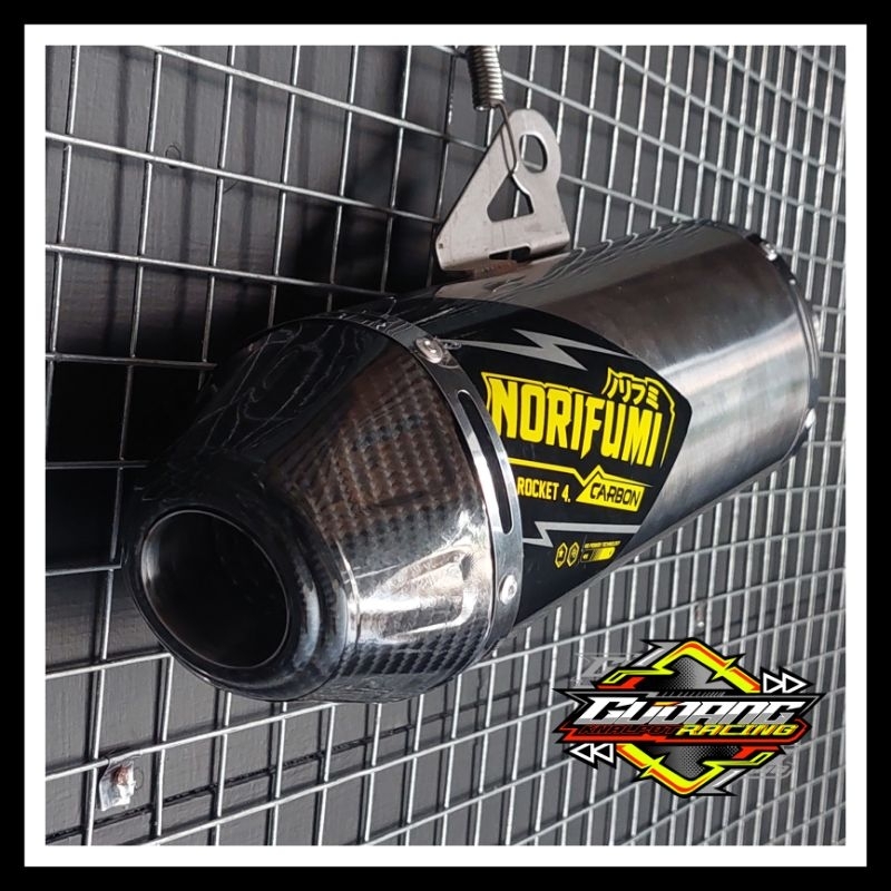 Knalpot Norifumi Rocket 4 Carbon inlet 38 ( Selencer only )