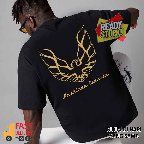 Pontiac Firebird Trans Am American Classic Eagle Tshirt Casual 100% Cotton Black T-SHIRT DISTRO