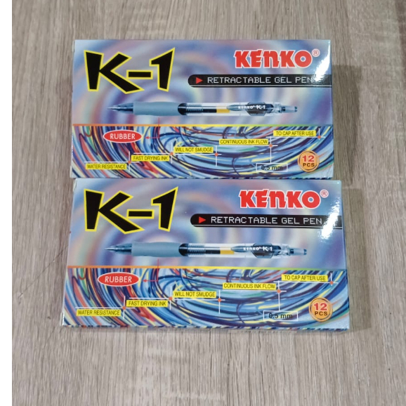 

Pena Pulpen Gel Kenko K-1/K1 0.5 mm - Hitam