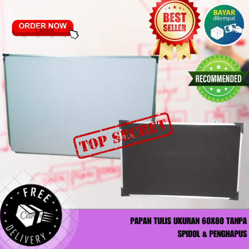 

PAPAN TULIS 60X80 WHITEBOARD TANPA SPIDOL & PENGHAPUS MURAH