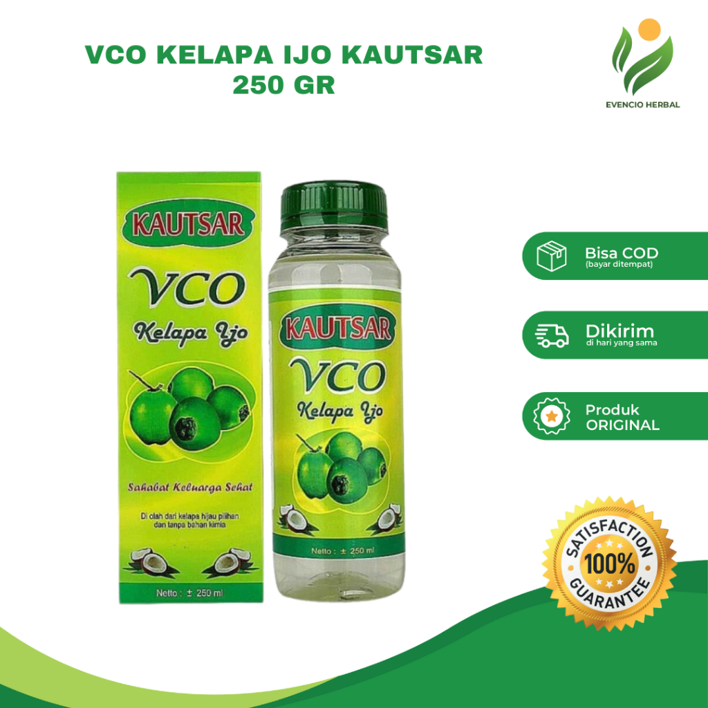

VCO Minyak Kelapa Ijo Kautsar Asli Murni 250 Gr