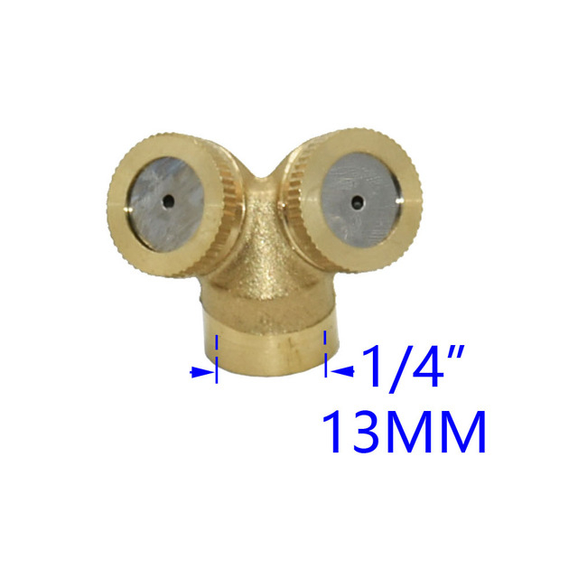 Kepala Nozzle Sprayer pertanian Semprot Hama 2 Lubang kabut halus